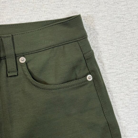Hudson womens Noa Straight Leg Crop Pants Olive 28 - Picture 4 of 12